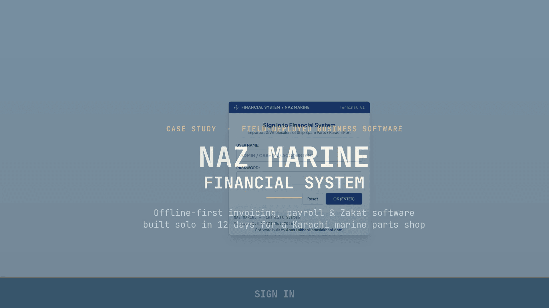 NAZ Marine: ERP & Marine Financial System